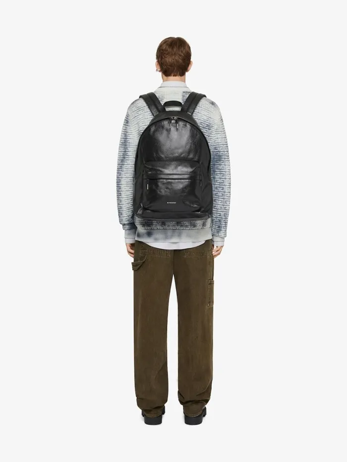 Givenchy Sweater In 4G Wool With Overdyed Effect Blackwhite Men Knitwear