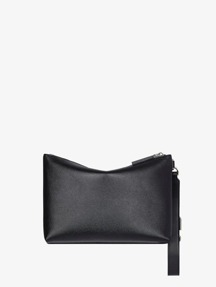 Givenchy Voyou Pouch In Grained Leather Black Men Wallets and Card Holders Givenchy Voyou Pouch In Grained Leather Black Men Wallets and Card Holders