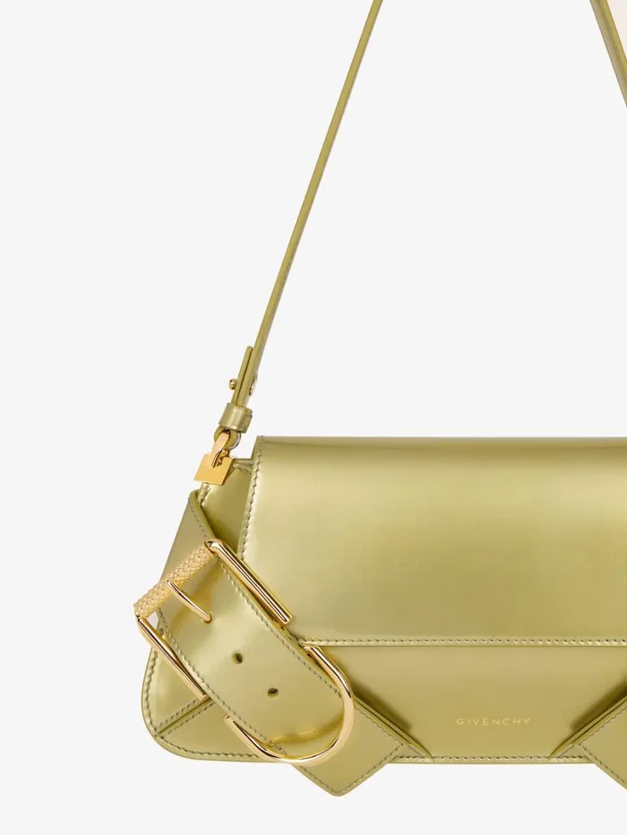 Givenchy Voyou Shoulder Flap Bag In Patent Effect Leather Almond Green Women Shoulder Bags Givenchy Voyou Shoulder Flap Bag In Patent Effect Leather Almond Green Women Shoulder Bags