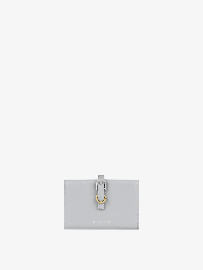 Givenchy Voyou Wallet In Leather Light Grey Women Wallets and Card Holders