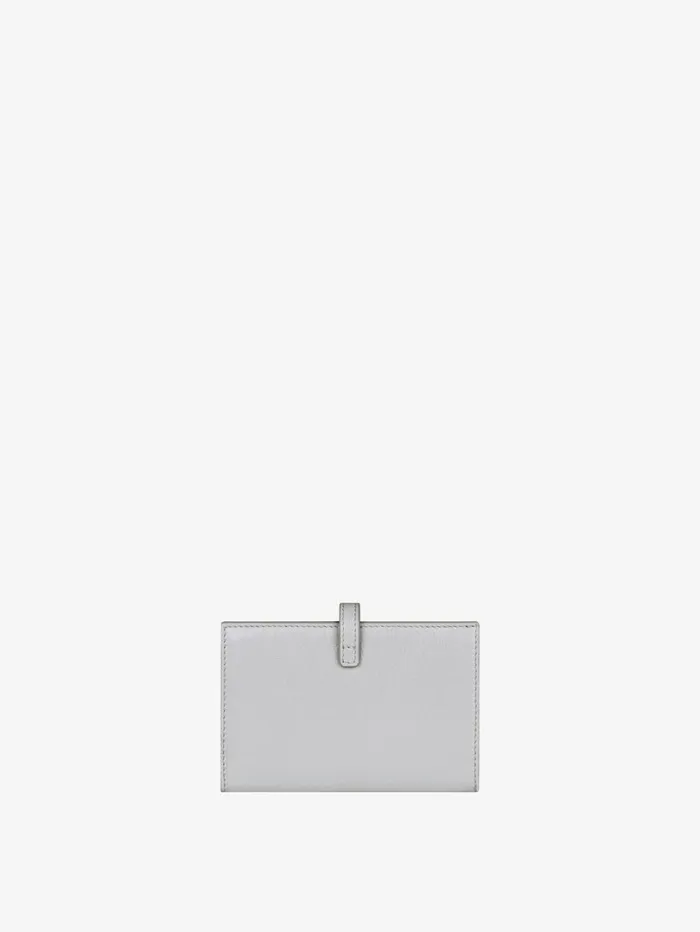 Givenchy Voyou Wallet In Leather Light Grey Women Wallets and Card Holders Givenchy Voyou Wallet In Leather Light Grey Women Wallets and Card Holders