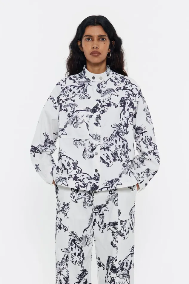 Gray Greyhound Corduroy Boxy Shirt Galgo Big Grey Women Bimba Y Lola Total Look Gray Greyhound Corduroy Boxy Shirt Galgo Big Grey Women Bimba Y Lola Total Look