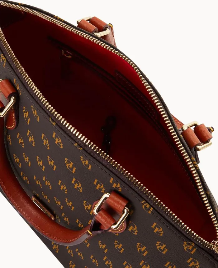 Gretta Geena Satchel Brown Tmoro Woman Dooney and Bourke Satchels Gretta Geena Satchel Brown Tmoro Woman Dooney and Bourke Satchels