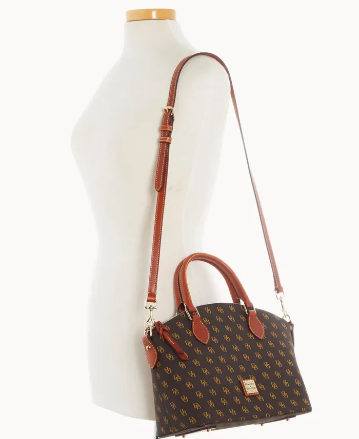 Gretta Geena Satchel Brown Tmoro Woman Dooney and Bourke Satchels Gretta Geena Satchel Brown Tmoro Woman Dooney and Bourke Satchels
