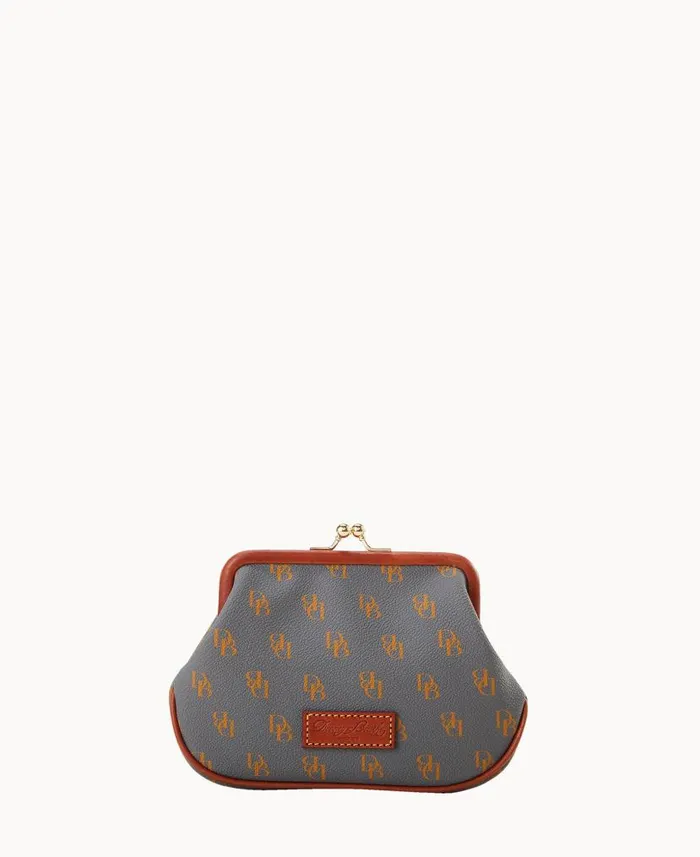 Gretta Large Frame Purse Slate ManWoman Dooney and Bourke Wallets