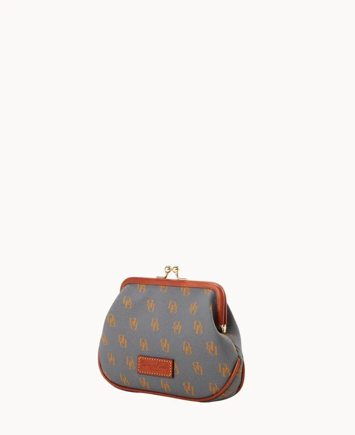 Gretta Large Frame Purse Slate ManWoman Dooney and Bourke Wallets Gretta Large Frame Purse Slate ManWoman Dooney and Bourke Wallets