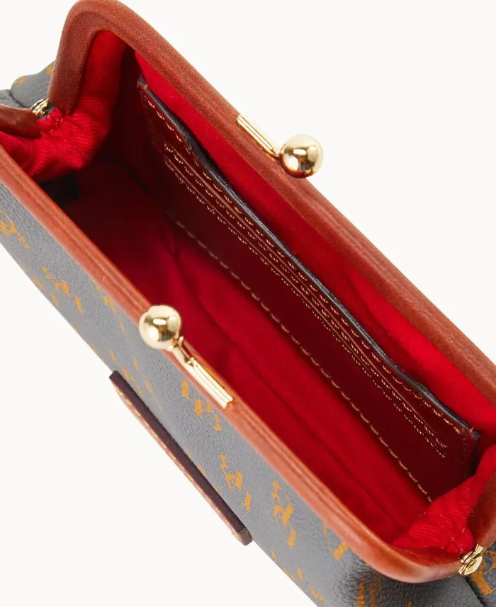 Gretta Large Frame Purse Slate ManWoman Dooney and Bourke Wallets Gretta Large Frame Purse Slate ManWoman Dooney and Bourke Wallets