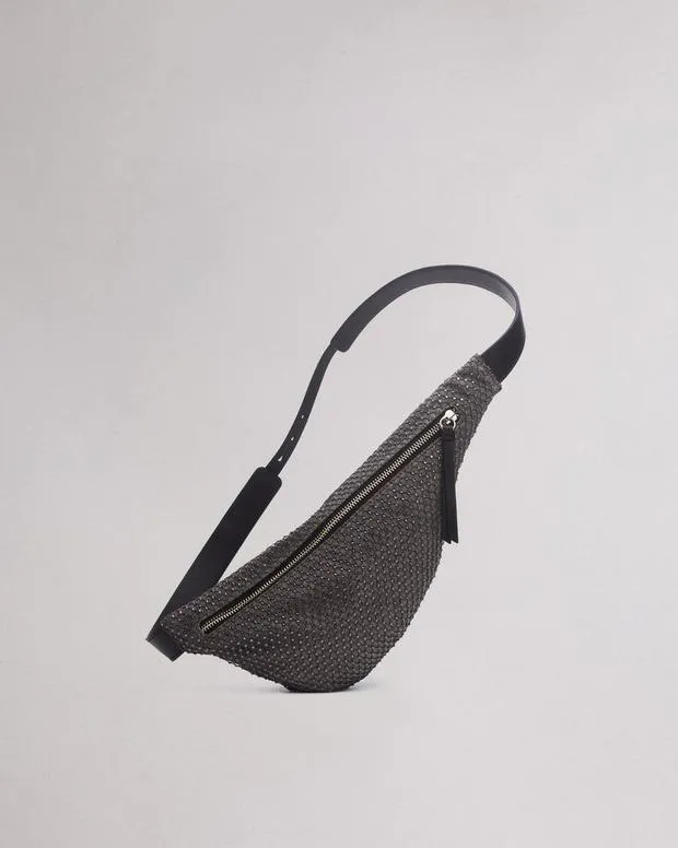 Handbags Women Rag and Bone Petra Mini Sling Bag Grey Denim