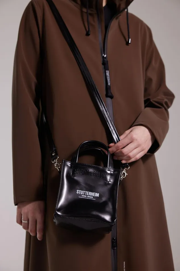 Handbags Women Stutterheim Biblio Opal Mini Bag Opal Black