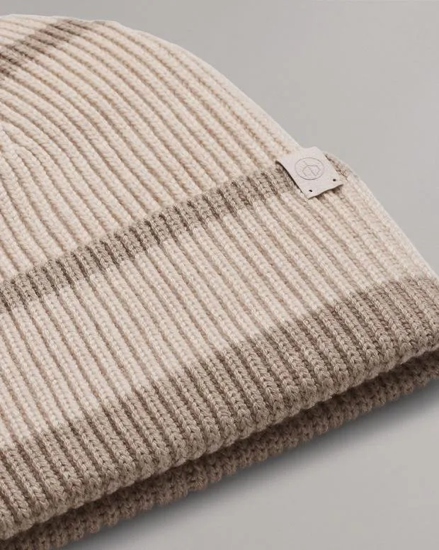 Hats and Gloves Women Rag and Bone Blake Striped Beanie Oat