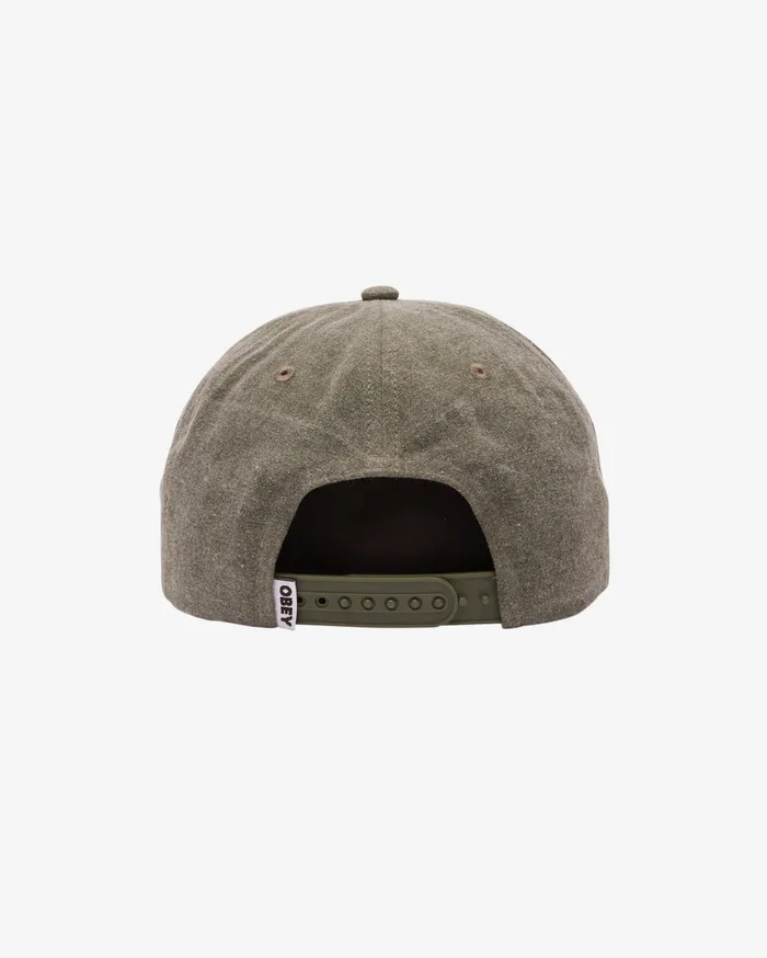 HEADWEAR OBEY Clothing Men PIGMENT SERVICES SNAPBACK Pigment Black