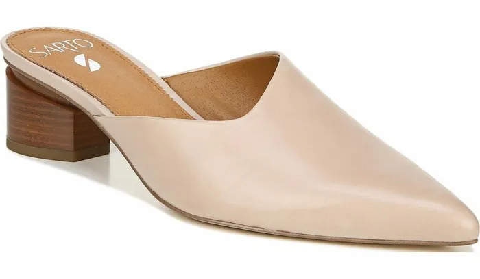 Heels Women Franco Sarto Sarto Visa Mule Bone Leather