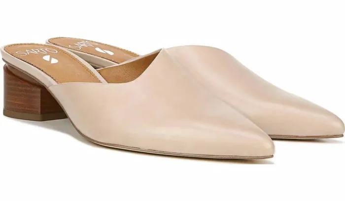 Heels Women Franco Sarto Sarto Visa Mule Bone Leather