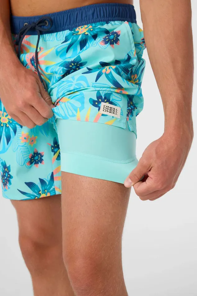 HERMOSA ELASTIC WAIST LINED 17034 SWIM TRUNKS Turquoise Men O039NEILL Type