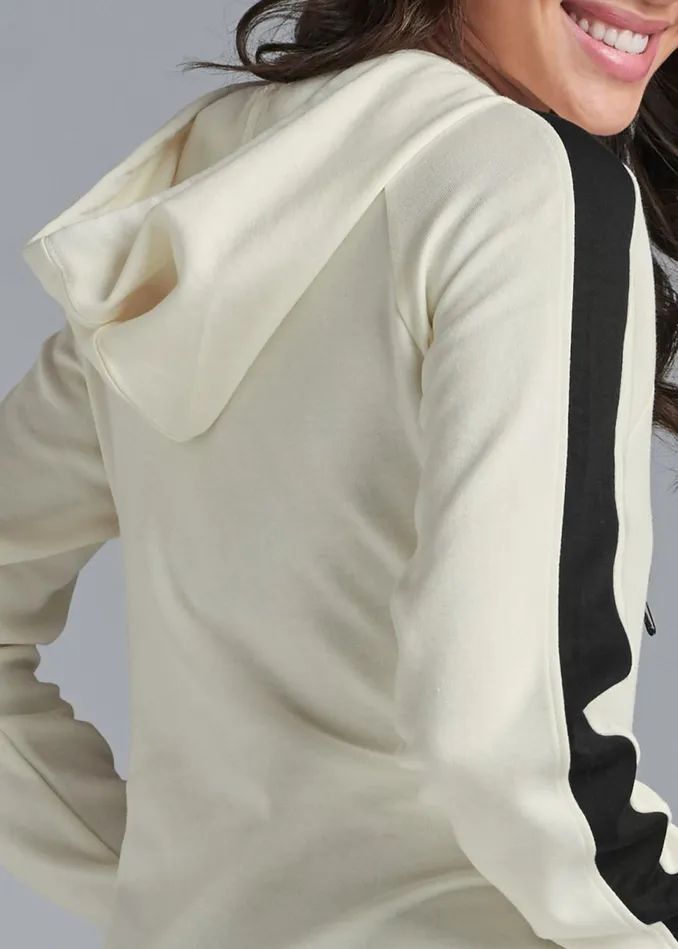 HOODED SWEATSHIRT White and Black Women VENUS Sweatshirts and Hoodies