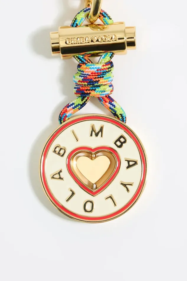 Ivory Heart Circular Key Ring Ivory Women Bimba Y Lola Key Rings Ivory Heart Circular Key Ring Ivory Women Bimba Y Lola Key Rings