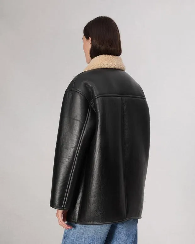 Jackets and Coats Women Rag and Bone Jackson Shearling Jacket Black