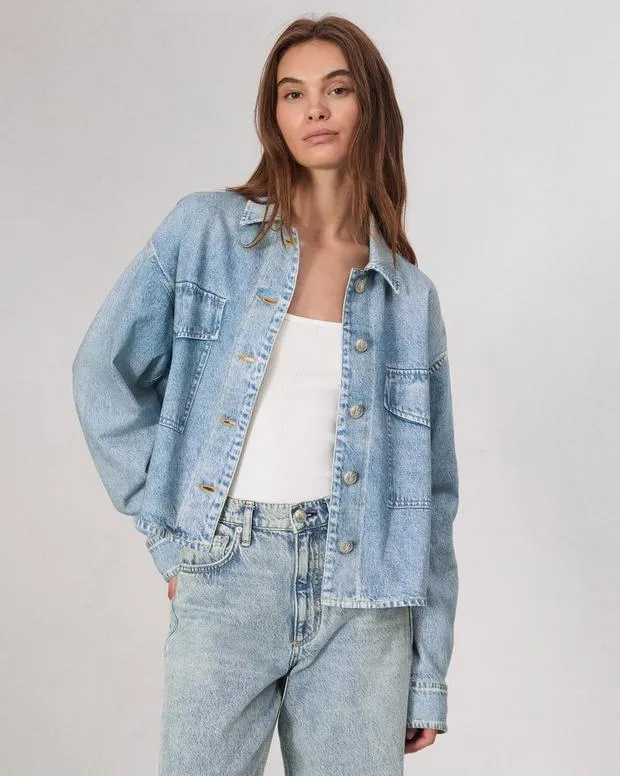 Jackets and Coats Women Rag and Bone Miramar Terry Jaiden Jacket Cotton Terry Valentina