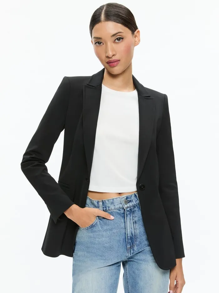 Jackets Coats Women Alice Olivia Breann Fitted Blazer Black