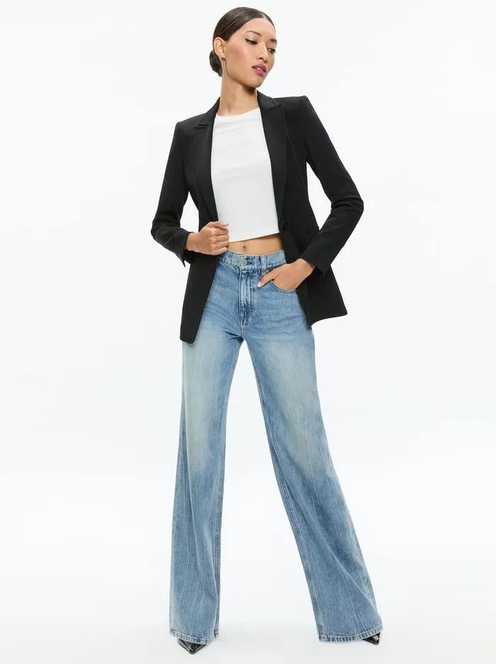 Jackets Coats Women Alice Olivia Breann Fitted Blazer Black