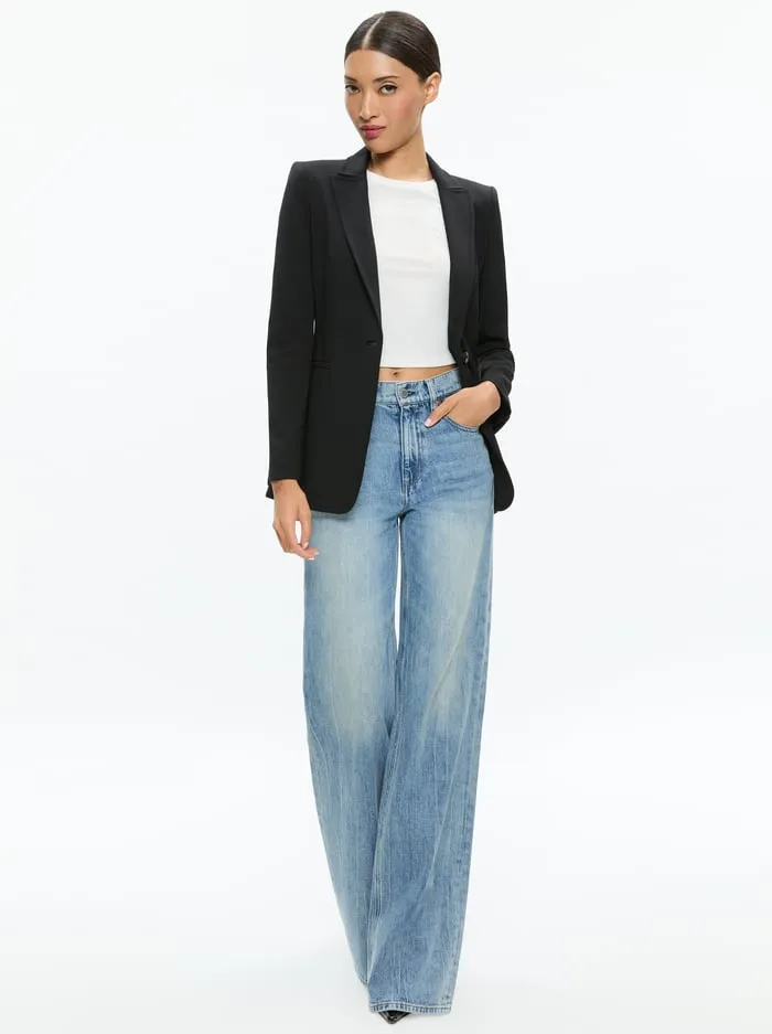 Jackets Coats Women Alice Olivia Breann Fitted Blazer Black