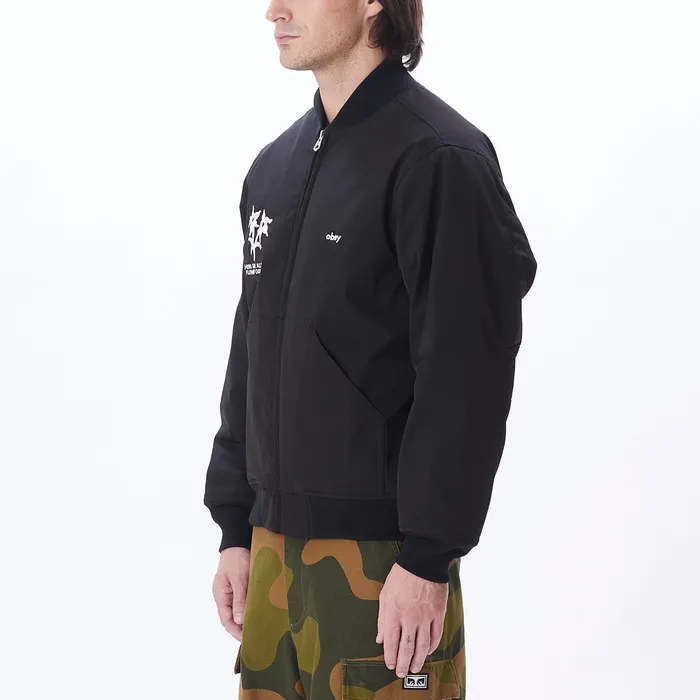 JACKETS Men TURNPIKE BOMBER JACKET Black OBEY Clothing