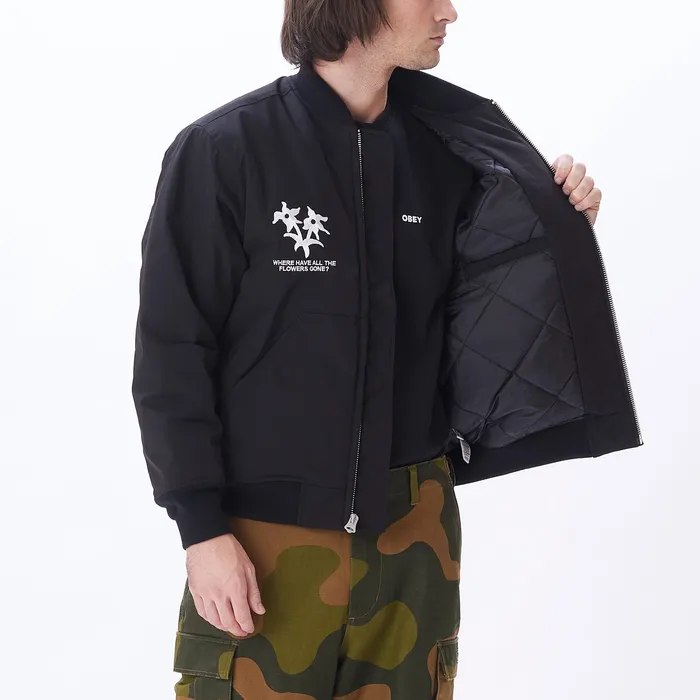 JACKETS Men TURNPIKE BOMBER JACKET Black OBEY Clothing