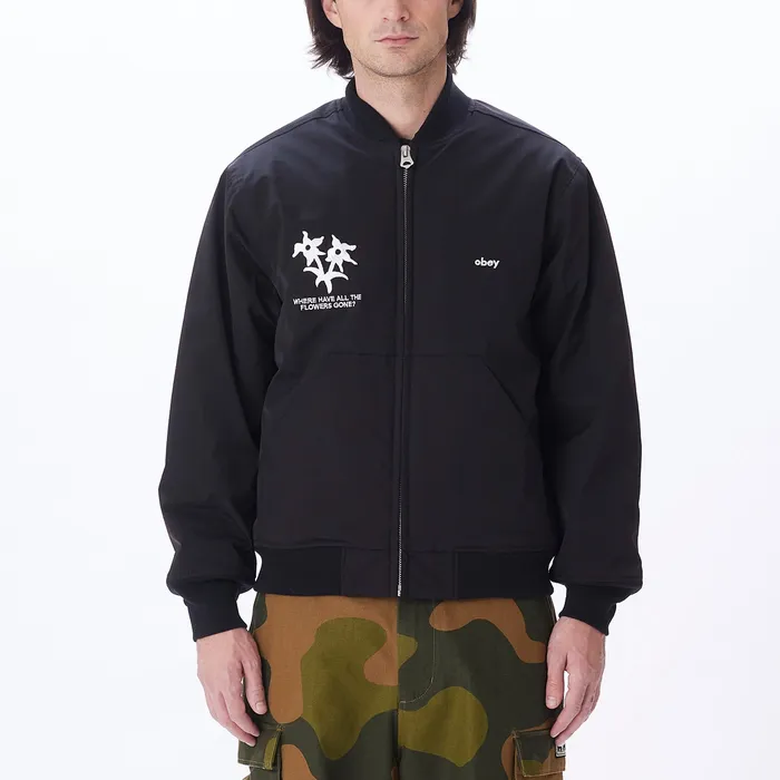 JACKETS Men TURNPIKE BOMBER JACKET Black OBEY Clothing