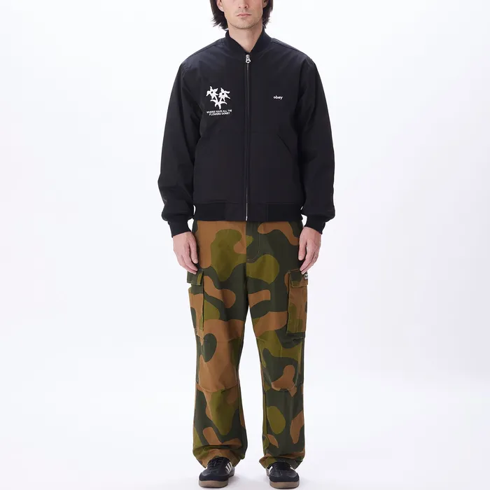 JACKETS Men TURNPIKE BOMBER JACKET Black OBEY Clothing