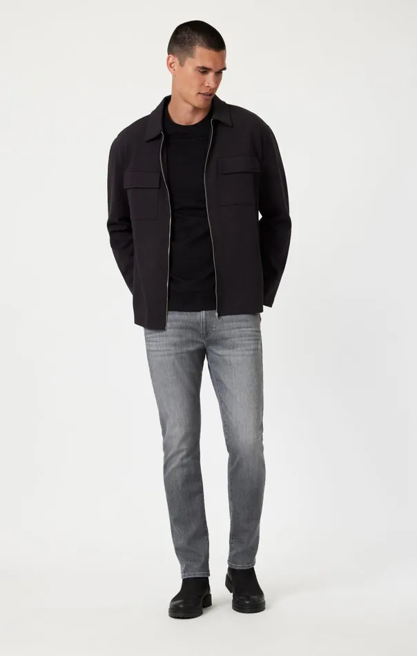 Jake Slim Leg In Light Smoke Feather Blue Men Mavi Jeans Denim
