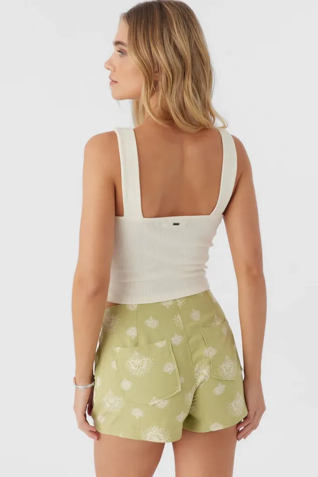 JAYDE TWIST KNIT TANK TOP Winter White Women O039NEILL Collections