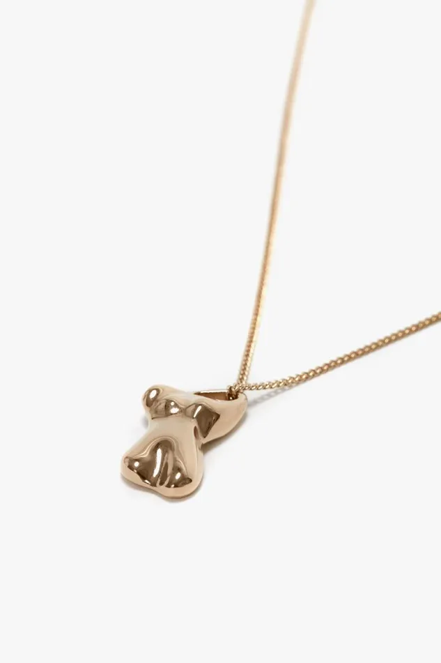 Jewellery Women Victoria Beckham Exclusive Body Charm Necklace In Light Gold