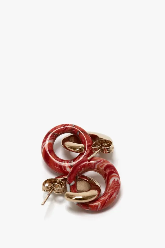 Jewellery Women Victoria Beckham Exclusive Resin Pendant Earrings In Light GoldOrange