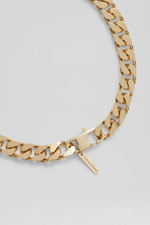 Jewelry Women Scanlan Theodore CHUNKY FLAT CHAIN CHOKER Lightgold Jewelry Women Scanlan Theodore CHUNKY FLAT CHAIN CHOKER Lightgold