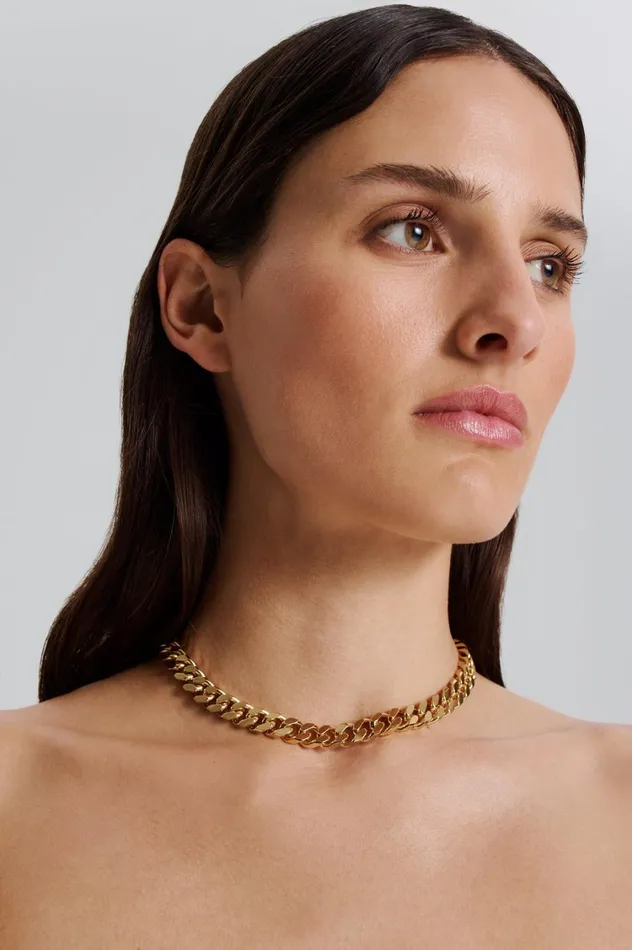 Jewelry Women Scanlan Theodore CLASSIC CHAIN CHOKER Gold