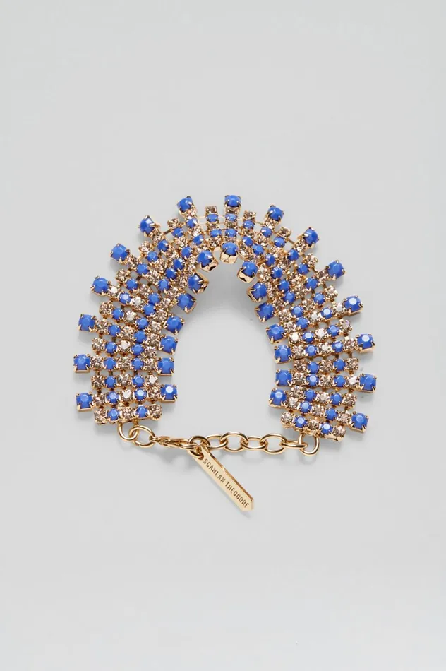 Jewelry Women Scanlan Theodore OPAL STRASS BRACELET Cornflower