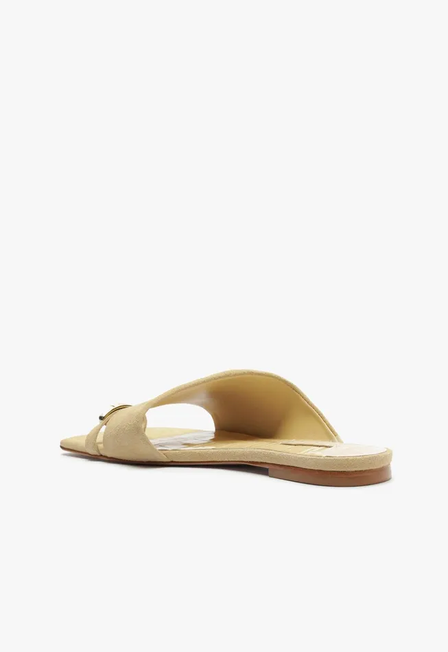 Jodie Flat Sandal Beige Women Schutz Shoes Flats