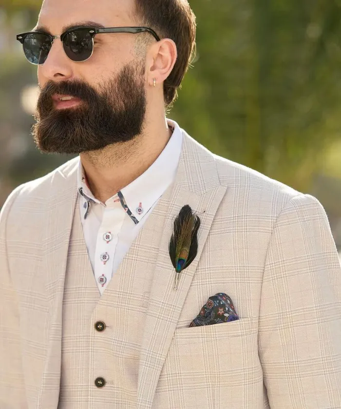 Joe Browns Coats and Jackets Men Delightful Check Waistcoat Cream Joe Browns Coats and Jackets Men Delightful Check Waistcoat Cream
