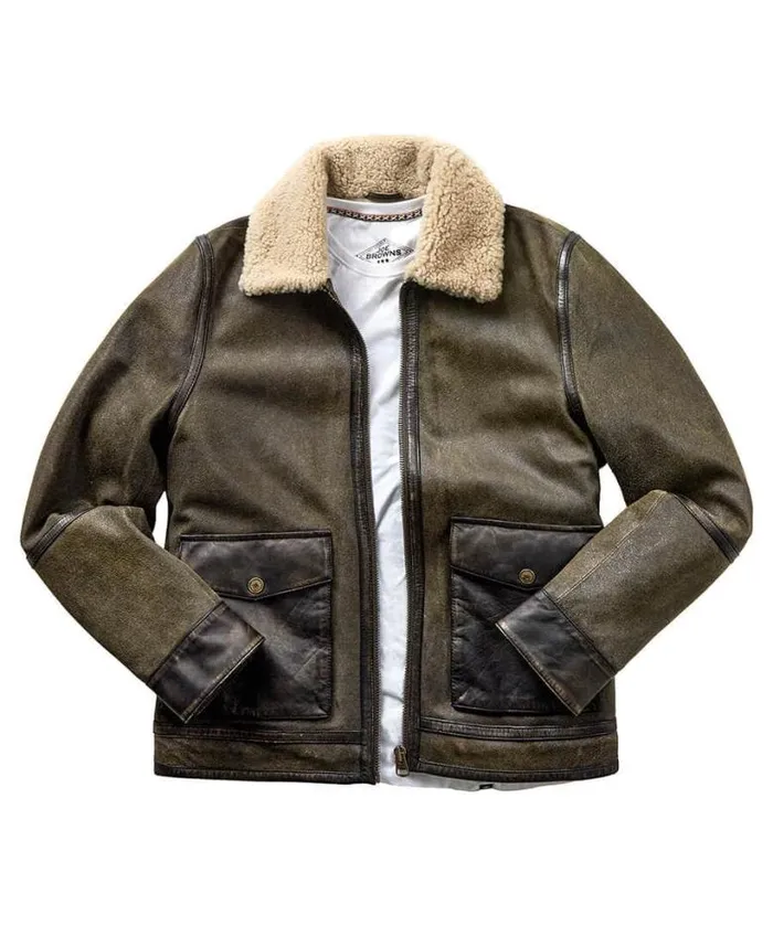 Joe Browns Coats and Jackets Men Flying High Leather Jacket Brown Joe Browns Coats and Jackets Men Flying High Leather Jacket Brown
