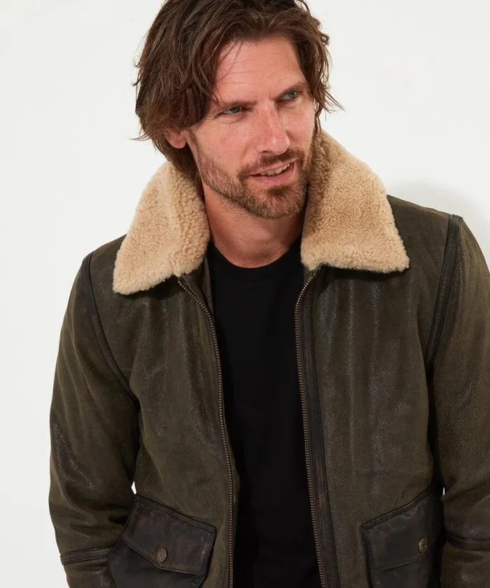 Joe Browns Coats and Jackets Men Flying High Leather Jacket Brown Joe Browns Coats and Jackets Men Flying High Leather Jacket Brown