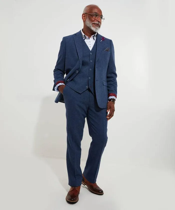 Joe Browns Coats and Jackets Men Handsome Herringbone Blazer Navy Joe Browns Coats and Jackets Men Handsome Herringbone Blazer Navy