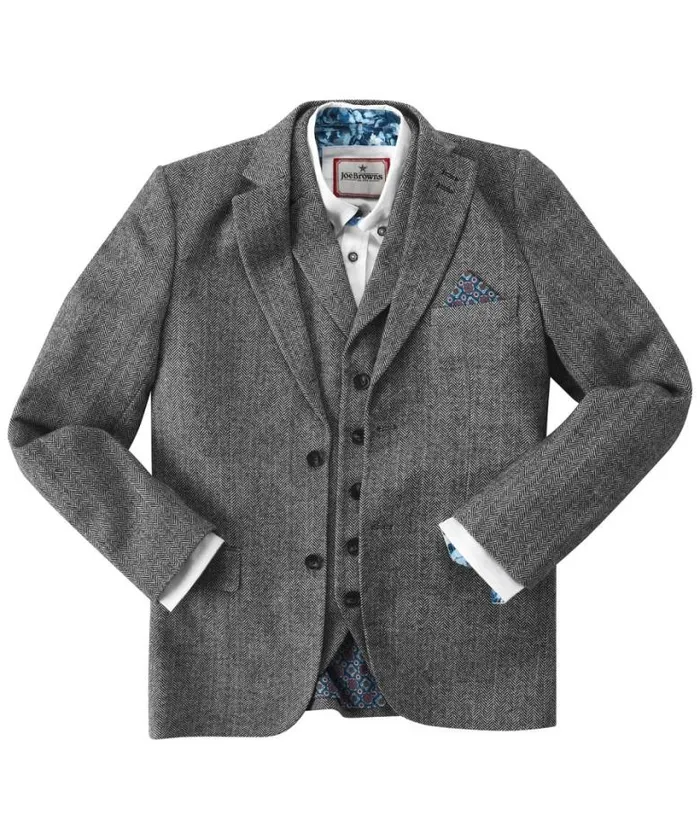 Joe Browns Coats and Jackets Men Tailored To Perfection Blazer Grey Joe Browns Coats and Jackets Men Tailored To Perfection Blazer Grey