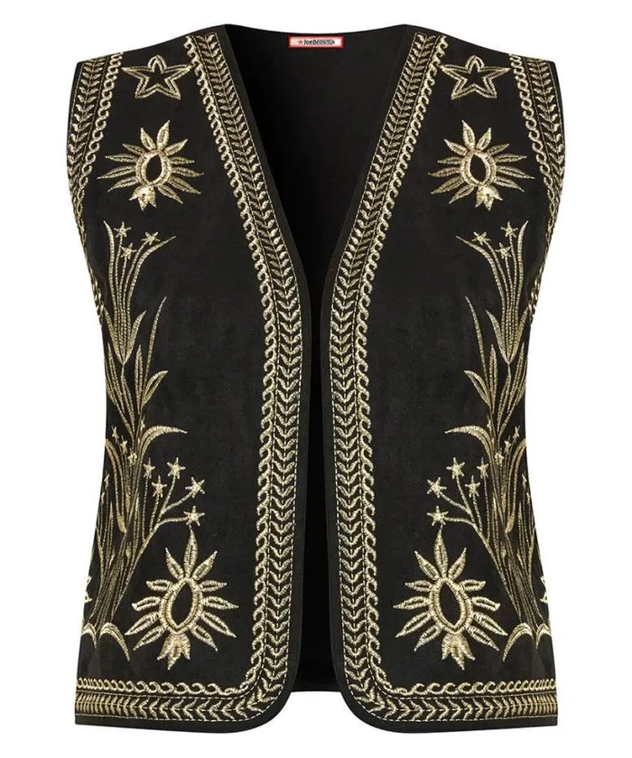 Joe Browns Coats and Jackets Women Enchanting Embroidered Waistcoat Black Joe Browns Coats and Jackets Women Enchanting Embroidered Waistcoat Black