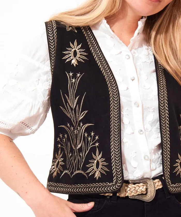 Joe Browns Coats and Jackets Women Enchanting Embroidered Waistcoat Black Joe Browns Coats and Jackets Women Enchanting Embroidered Waistcoat Black