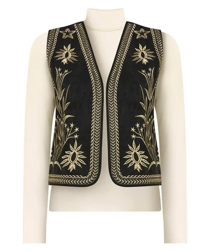 Joe Browns Coats and Jackets Women Enchanting Embroidered Waistcoat Black Joe Browns Coats and Jackets Women Enchanting Embroidered Waistcoat Black