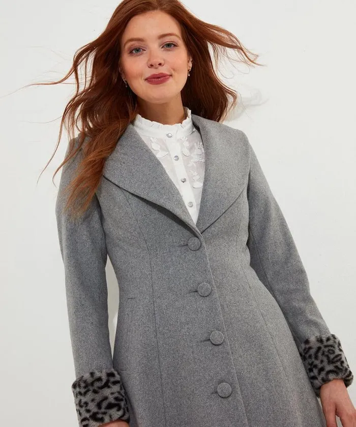 Joe Browns Coats and Jackets Women Very Vintage Coat Grey Joe Browns Coats and Jackets Women Very Vintage Coat Grey