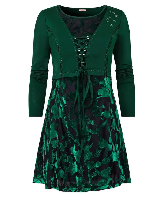 Joe Browns Dresses Women Darling Devore Tunic Emerald Joe Browns Dresses Women Darling Devore Tunic Emerald