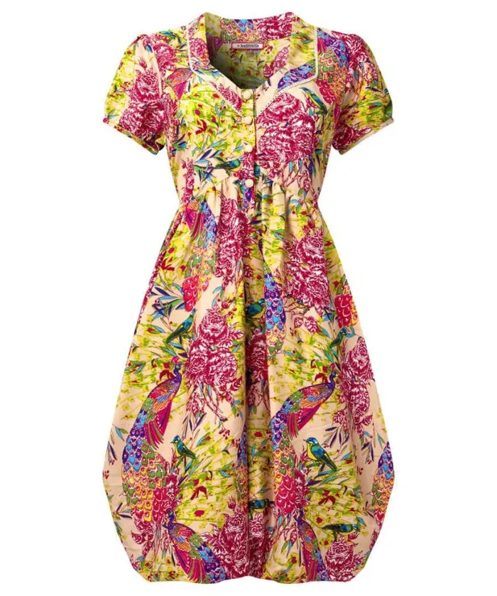 Joe Browns Dresses Women Perfect Peacock Button Front Dress Yellow Joe Browns Dresses Women Perfect Peacock Button Front Dress Yellow