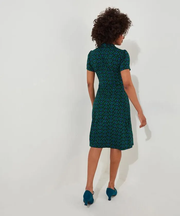 Joe Browns Dresses Women Vintage Vibes Jersey Dress Green Joe Browns Dresses Women Vintage Vibes Jersey Dress Green