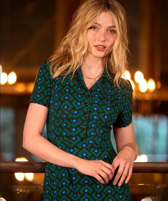 Joe Browns Dresses Women Vintage Vibes Jersey Dress Green Joe Browns Dresses Women Vintage Vibes Jersey Dress Green